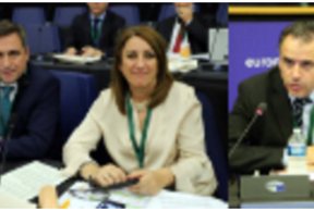 Mandatarios y mandatarias de las mercociudades presentes en el Bureau Ejecutivo de CGLU en Estrasburgo