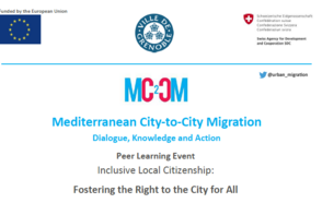 MC2CM Mediterranean City to City Migration Peer Learning Event 