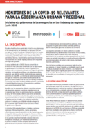 Nota Analítica #01 - Monitores de la covid-19 relevantes para la gobernanza urbana y regional 