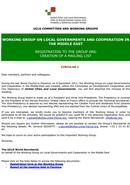 Circular 1: Registration to the group and creation of a mailing list