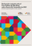 Declaración Conjunta HLPF 2021 