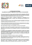 La Declaración de Tánger  - Los gobiernos locales y regionales se han unido a la conversación 