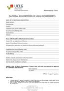 National Asociation form