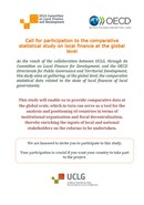 Call to participation to the comparative statistical study on local finance at the global level