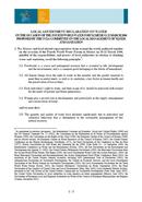 Local Government declaration on water. Mexico. 2006