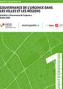 Gouvernance de l’urgence dans les villes et les régions - Document d'orientation #01
