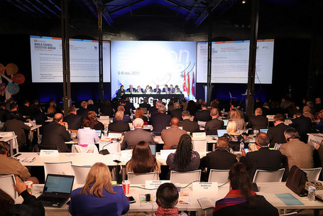 The UCLG World Council in Madrid places local  governments at the heart of building peaceful and resilient societies .