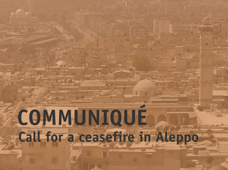 Call for a ceasefire in Aleppo