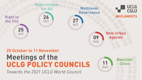 Los Consejos Políticos de CGLU: Desarrollando nuestras prioridades políticas en el marco del Octubre Urbano