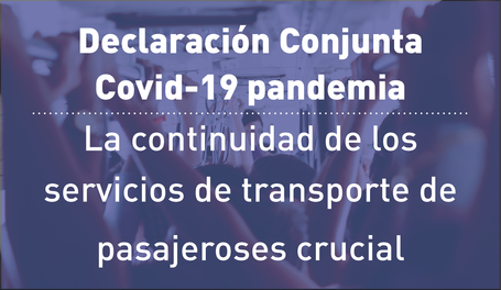 CGLU se une al llamado global sobre la importancia de la continuidad del transporte público durante y más allá de la crisis