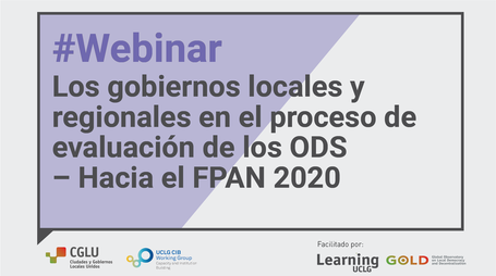 CGLU y el CIB apoyan a los gobiernos locales y regionales en la preparación de sus contribuciones a los exámenes nacionales voluntarios