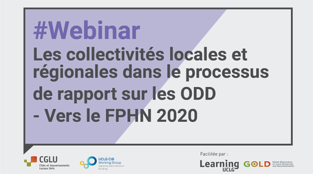 CGLU et le CIB appuient les collectivités territoriales dans la préparation de leurs contributions aux Examens nationaux volontaires (ENV)