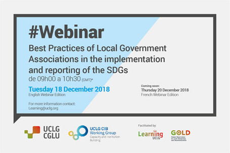 #Webinar: Best practices of Local Government Associations in the implementation and reporting of the SDGs
