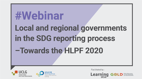 UCLG and CIB support local and regional governments in the preparation of their VNR contributions! 