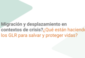 Migración y desplazamiento en contexto de crisis:  ¿Qué están haciendo los GLR para proteger y salvar vidas?